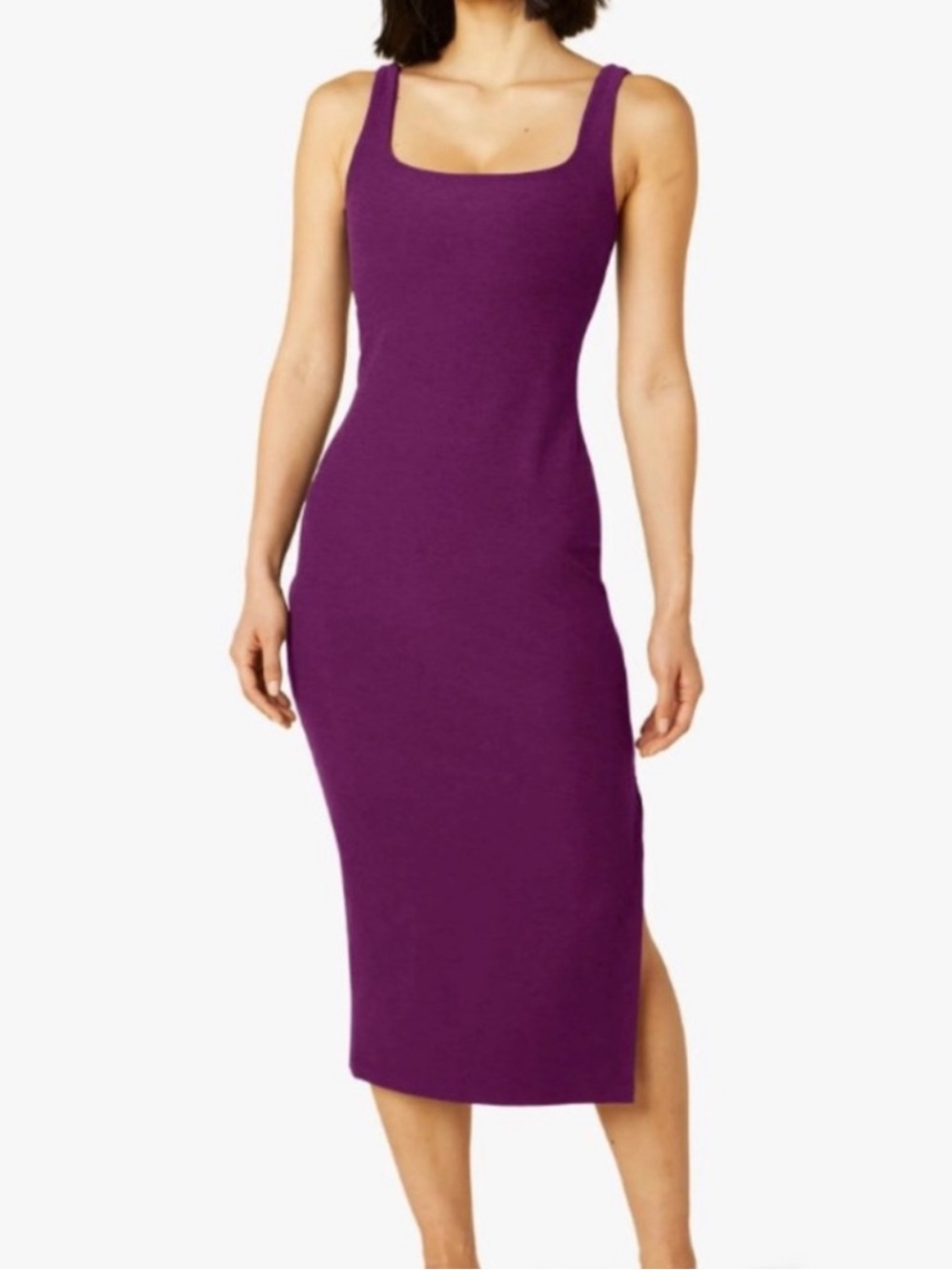 Beyond Yoga Spacedye Icon Midi Dress Purple Size Large Aubee